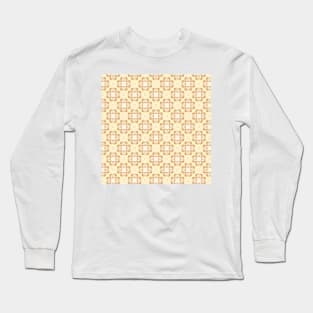 Soft geometric tiles yellow geige Long Sleeve T-Shirt